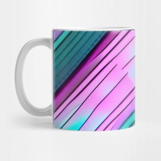 Fun Stripes in Teal and Pink Mug